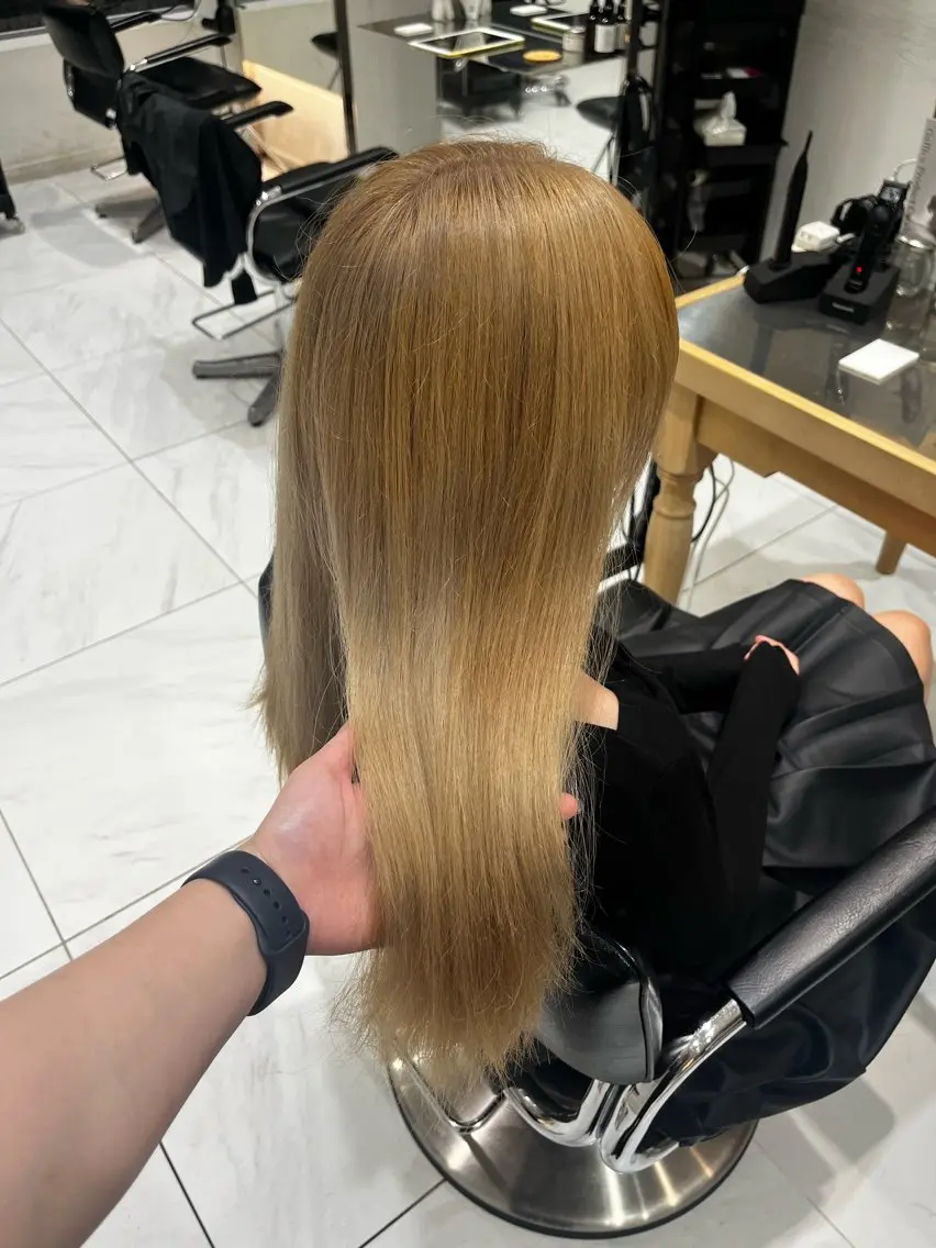 カラー ヘアカラー トリートメント ヘッドスパ 艶カラー/ NaRuのヘアスタイル