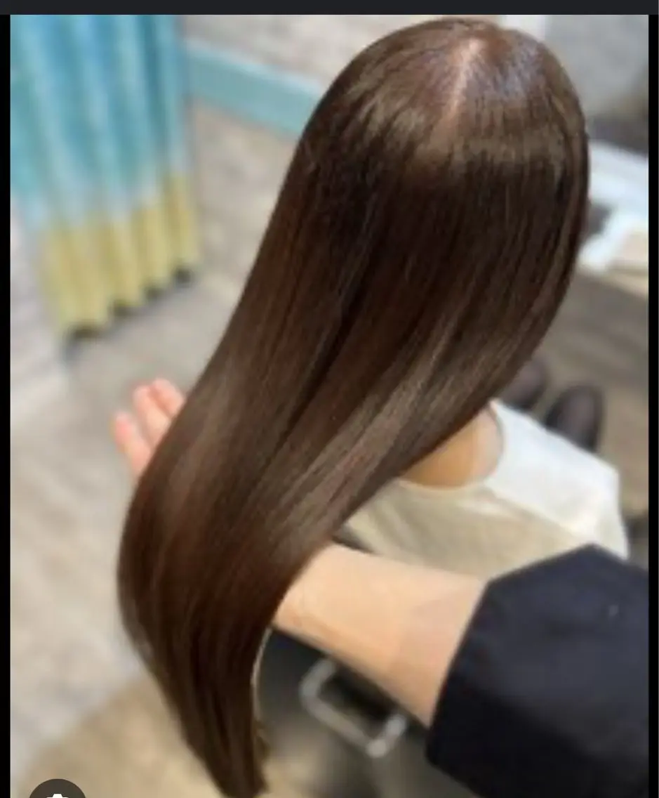 ロング カット 縮毛矯正 トリートメント ✂️髪質改善美髪矯正 KOTA⭐️のヘアスタイル