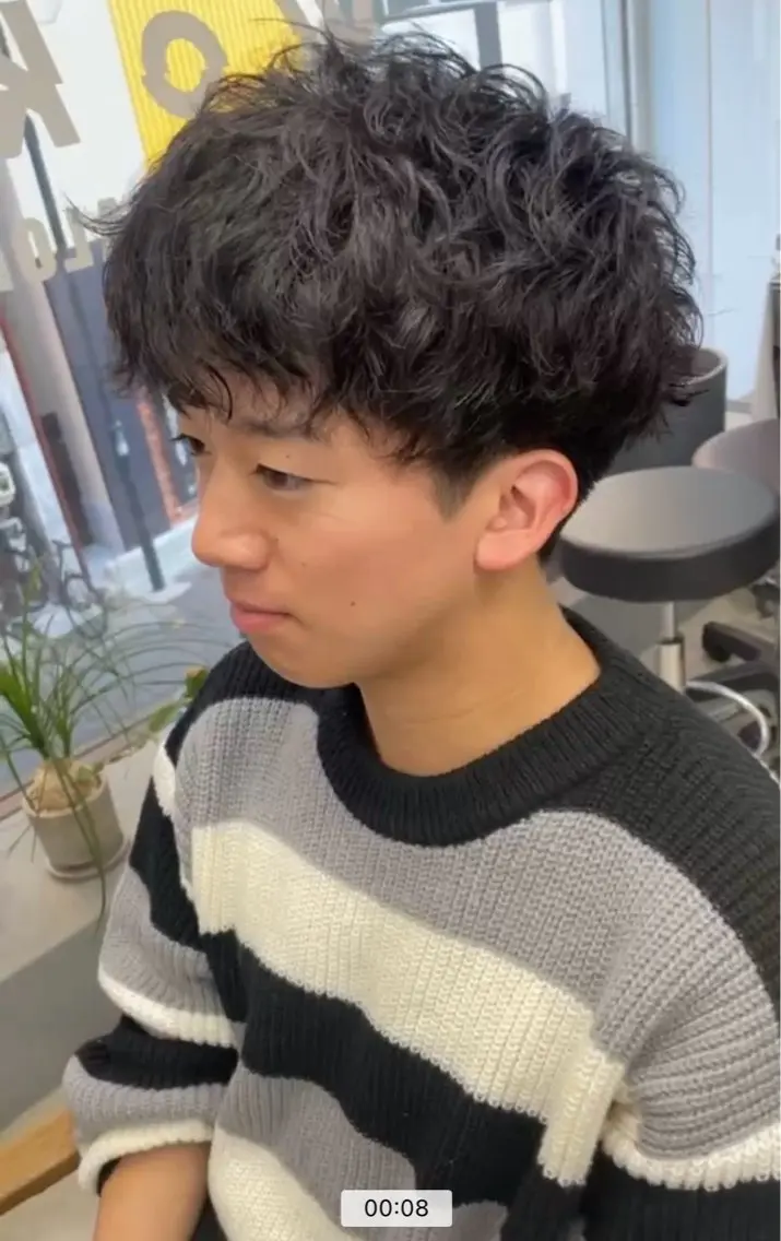 ショート パーマ メンズ メンズ専門サロン wokeのヘアスタイル