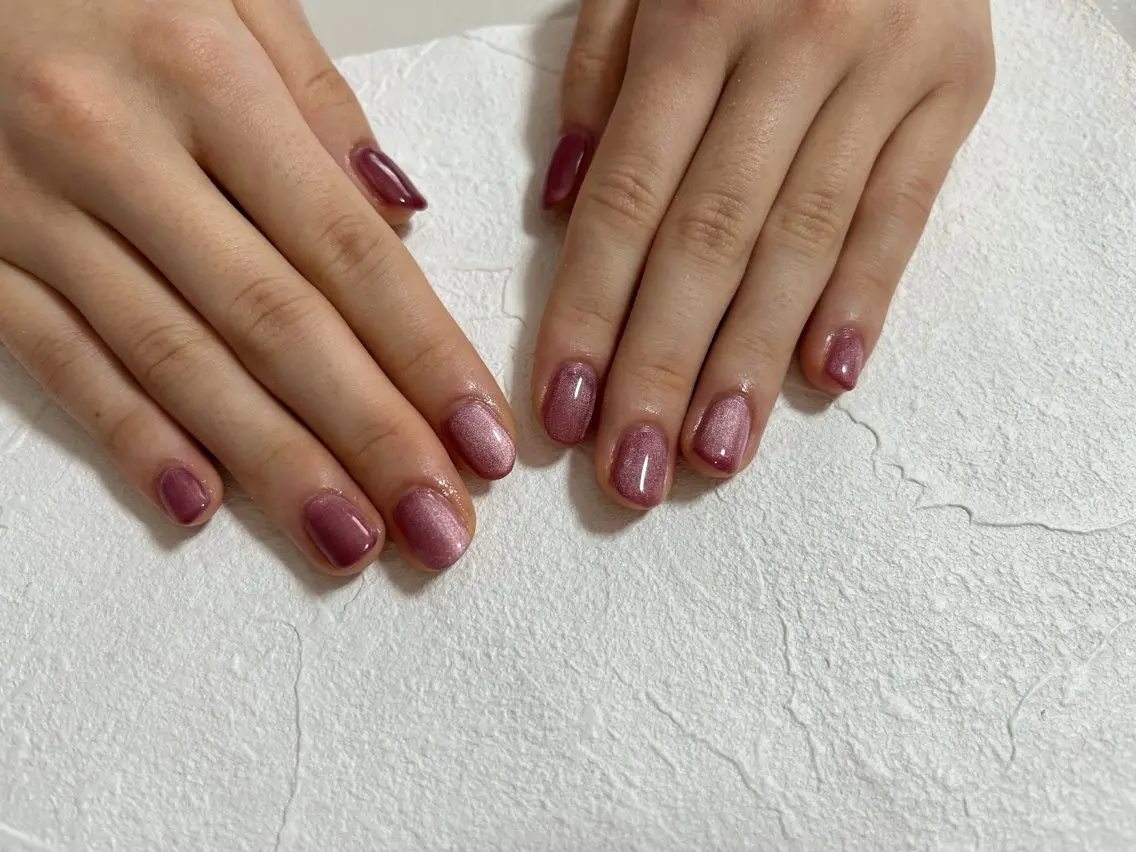 ネイル オーロラネイル フットネイル フレンチネイル ジェルネイル 韓国ネイル ハンドネイル kiki nail たまプラーザのネイルデザイン
