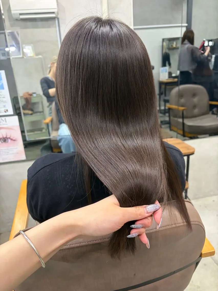 セミロング トリートメント maya🇰🇷韓国 レイヤー/顔まわりのヘアスタイル