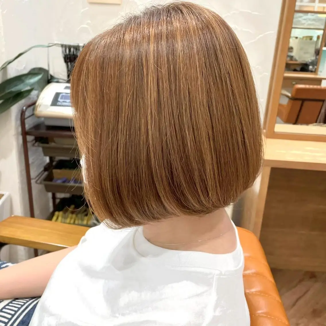 ショート カラー ベージュカラー ミルクティーベージュ ボブ 🫧 池袋cielo アヤネ 🩰のヘアスタイル