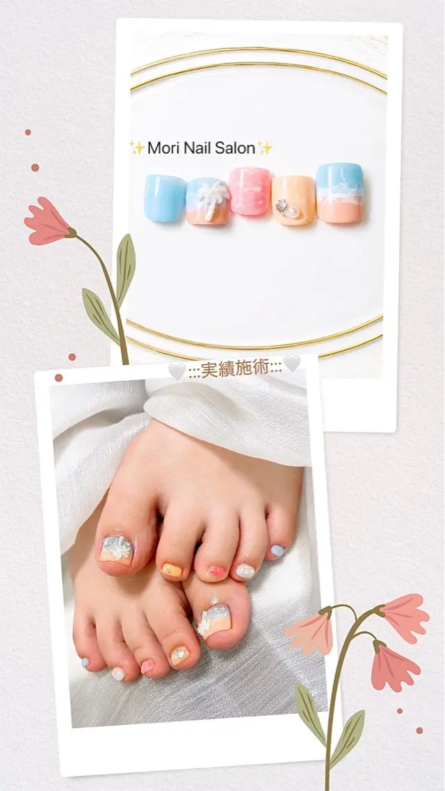 ネイル フットネイル MORI ネイル SALONのネイルデザイン