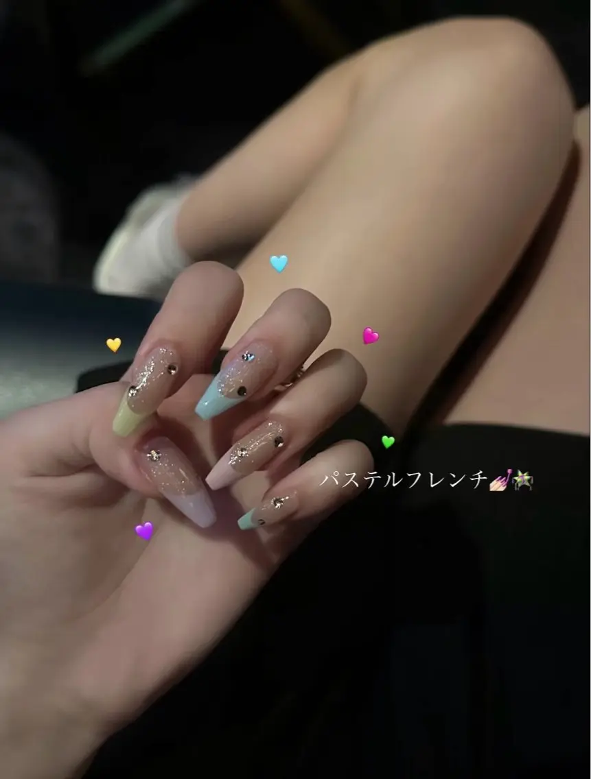 メンズ ネイル フレンチネイル パステルネイル ハンドネイル Private Atelierのネイルデザイン