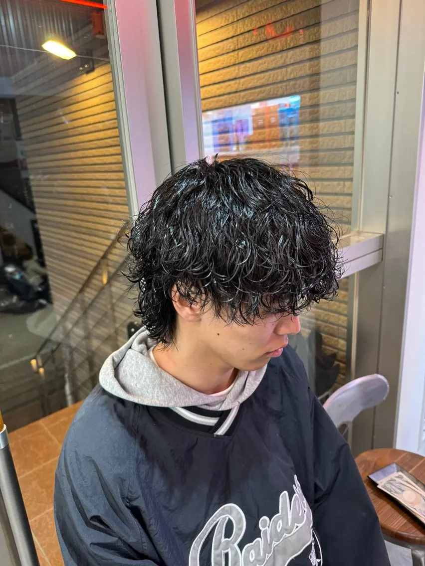 ショート カラー パーマ メンズ カット パーマ トリートメント 🔥漢髪特化メンズ マネージャーYUKIのヘアスタイル