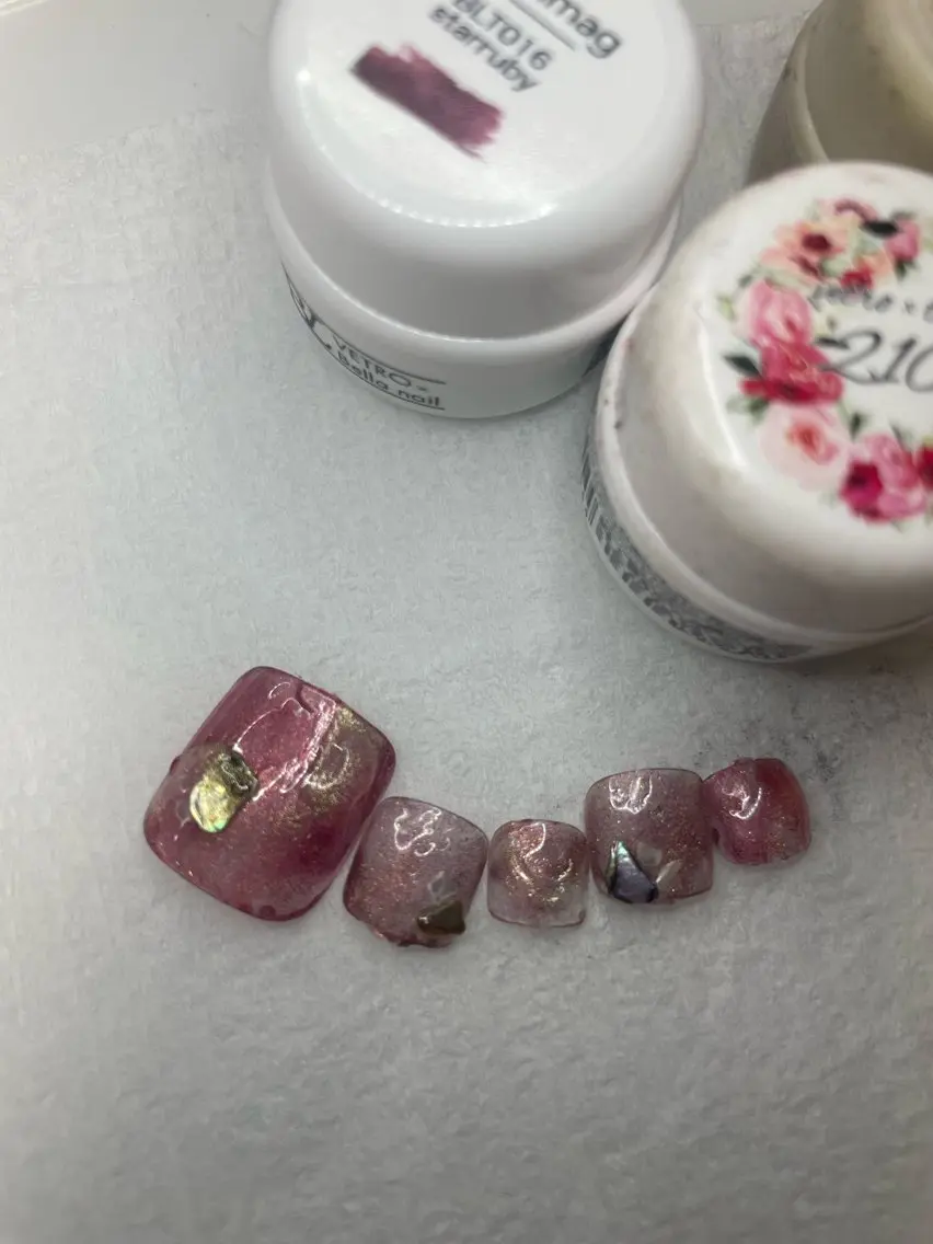 ネイル フットネイル マグネットネイル ミラーネイル NAIL★M 真紀のネイルデザイン