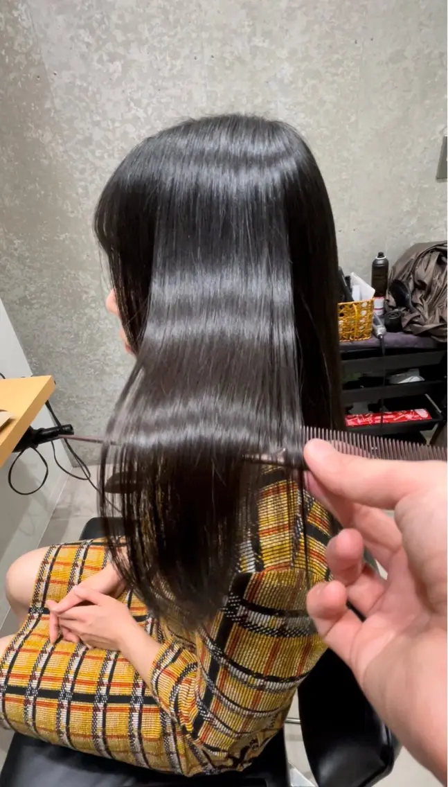 ロング 髪質改善 トリートメント トリートメント ヘッドスパ 髪質改善ヘアケア 艶髪特化/上田のヘアスタイル