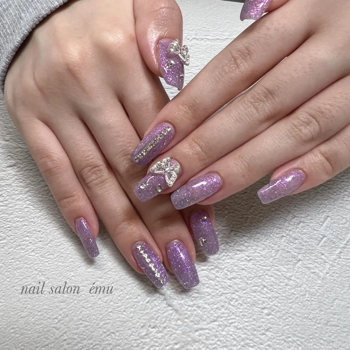 ロング ネイル nail salon émuのネイルデザイン
