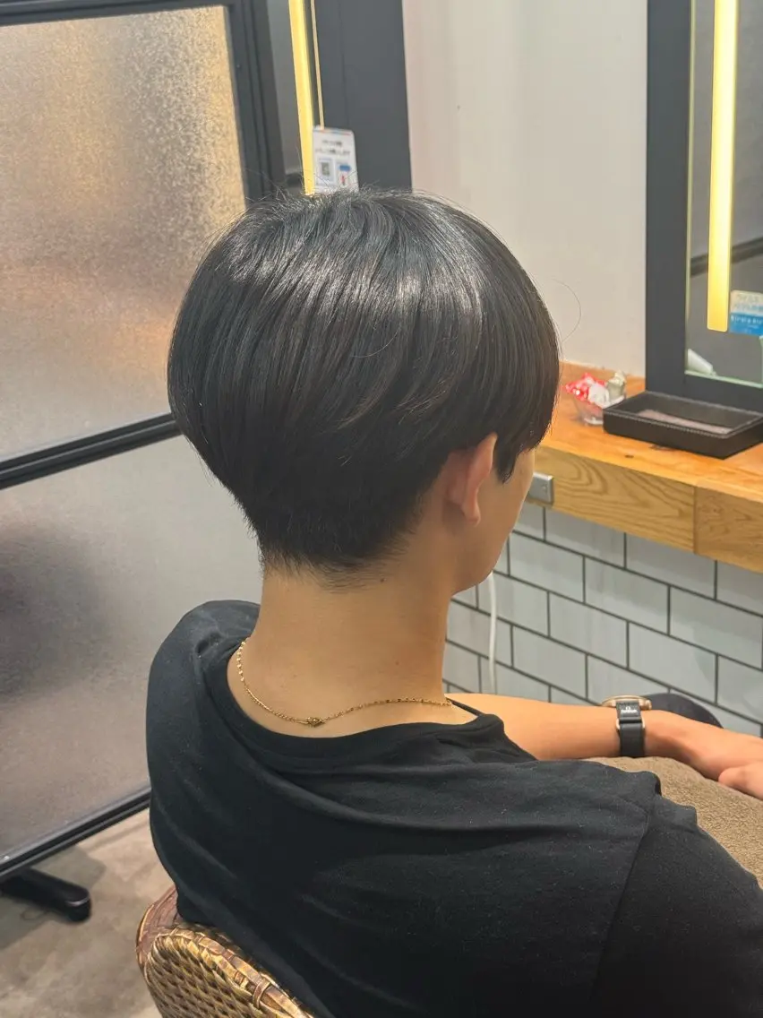 メンズ カット 縮毛矯正 暖色カラー🤎Red Neo meiのヘアスタイル