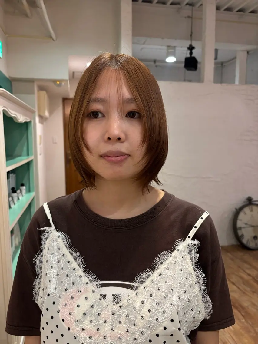 ミディアム 角田 いちるのヘアスタイル