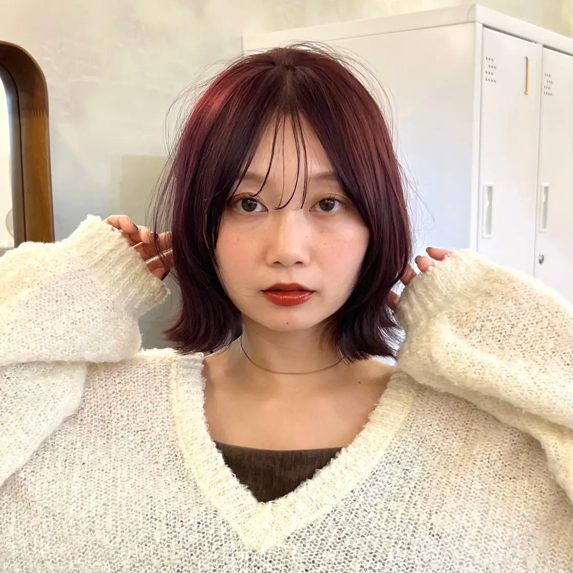 ショート 暖色/柔らかベージュ 🐈ayano♡のヘアスタイル