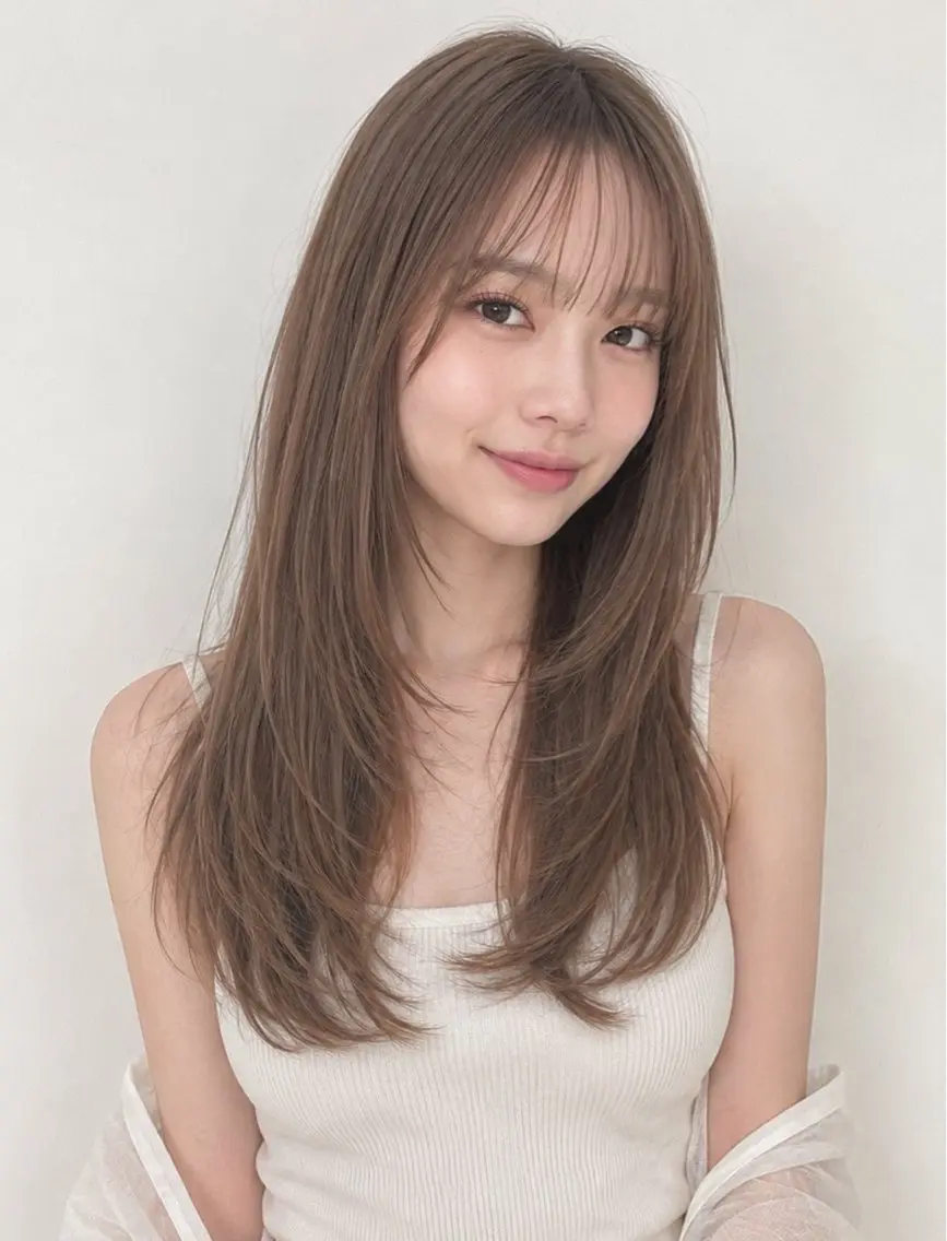 透明感抜群‼︎外国人風イルミナカラー&小顔カット&ベーストリートメントの写真