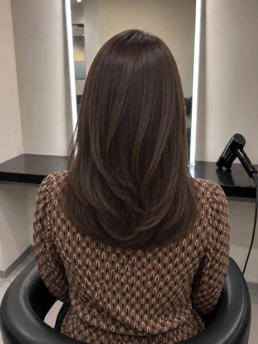 ミディアム カラー ブラウンカラー トリートメント 🌈ウルトワ水素 髪質改善naru🌈のヘアスタイル