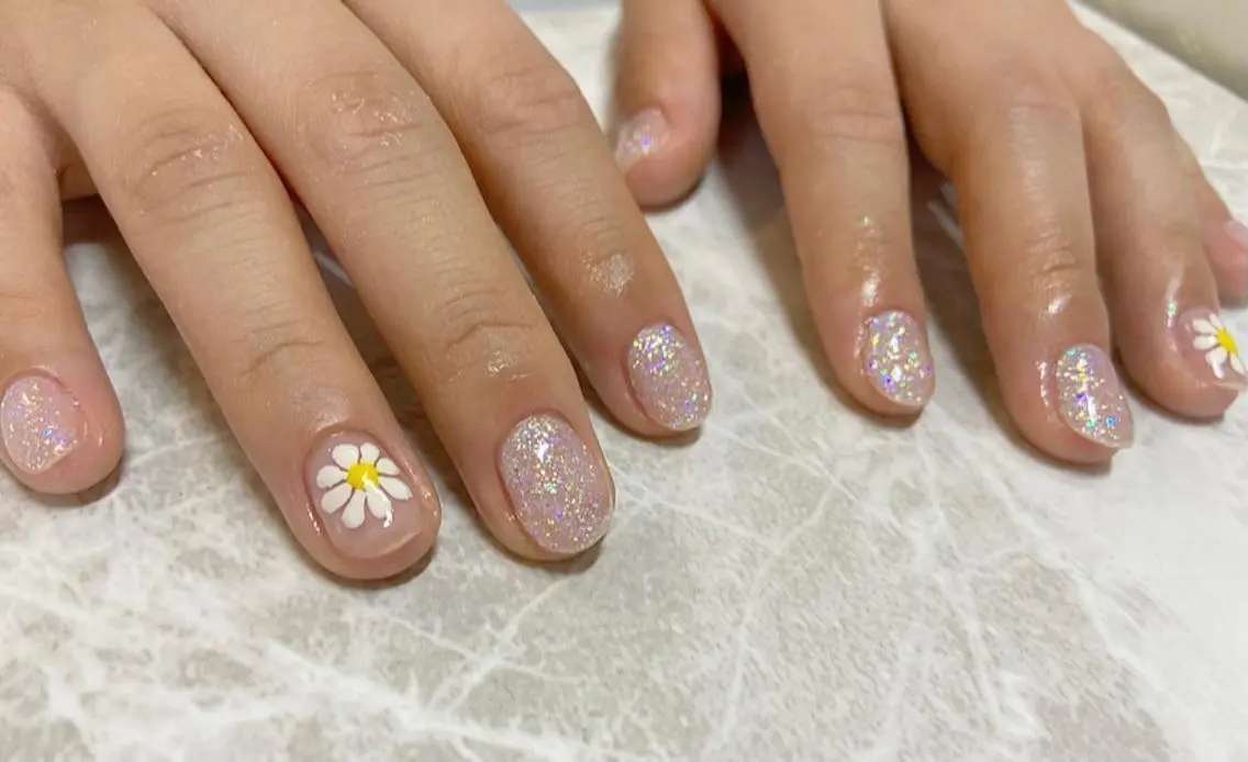 ネイル アートネイル クリアネイル 🧸熊谷 かほ🧸のネイルデザイン