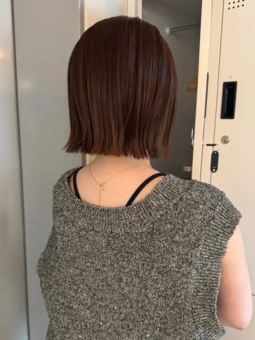 ショート カット ヘアカラー トリートメント ボブ/レイヤーカット 縮毛矯正/コウキ新宿のヘアスタイル