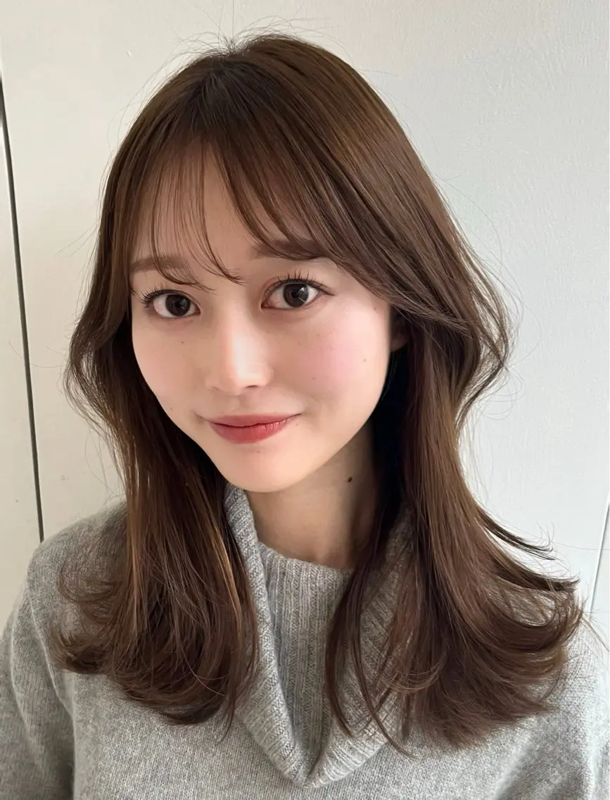 ミディアム くびれヘア カット ヘアカラー トリートメント ヘッドスパ ヘアセット 韓国ヘア×2way 🇰🇷和知拓郎のヘアスタイル