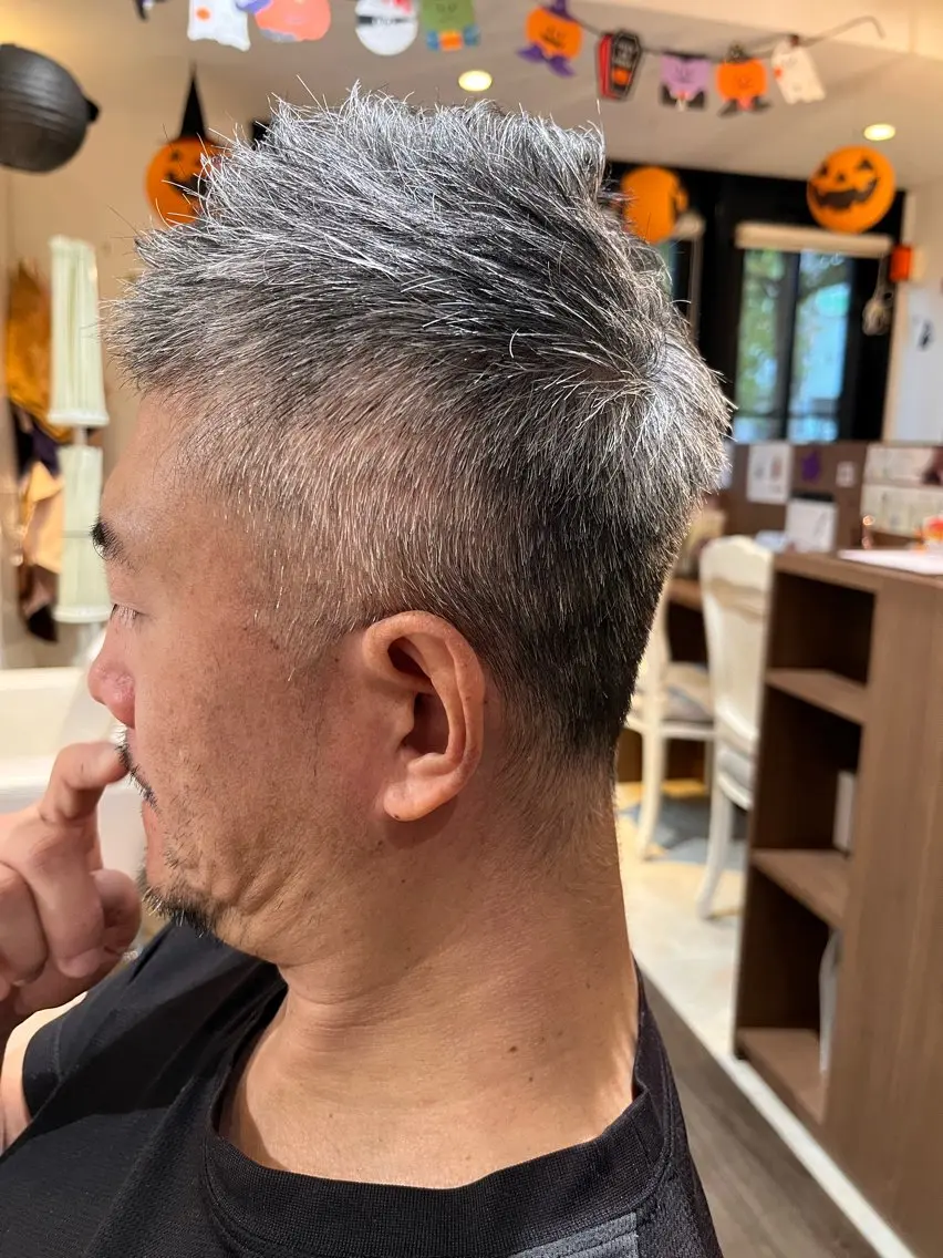 ショート メンズ 福本 好子のヘアスタイル