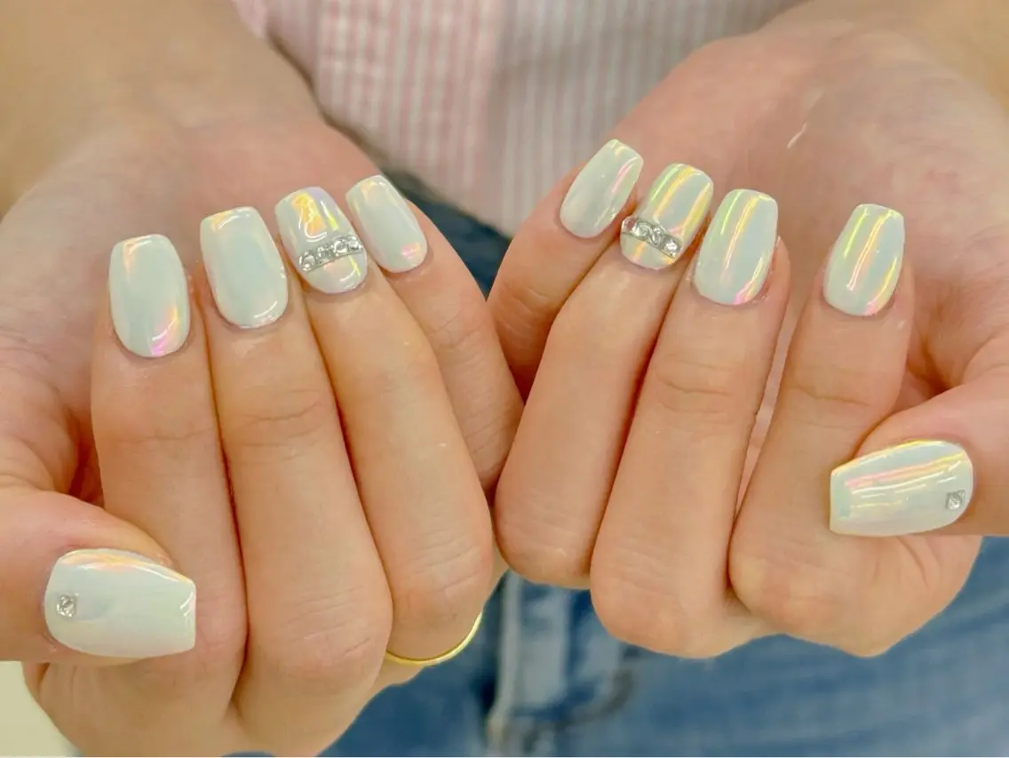 ネイル 長さ出し フットネイル ジェルネイル マグネットネイル 持ち込み ハンドネイル ハンドケア OCEAN nail パラジェル 取扱い店のネイルデザイン