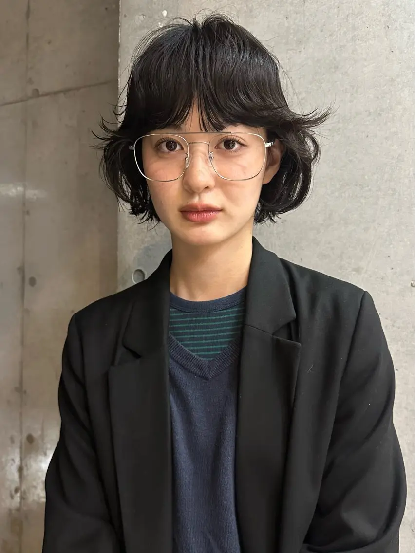 ショート パーマ カット パーマ トリートメント 斎藤祐樹 /レイヤー/パーマのヘアスタイル