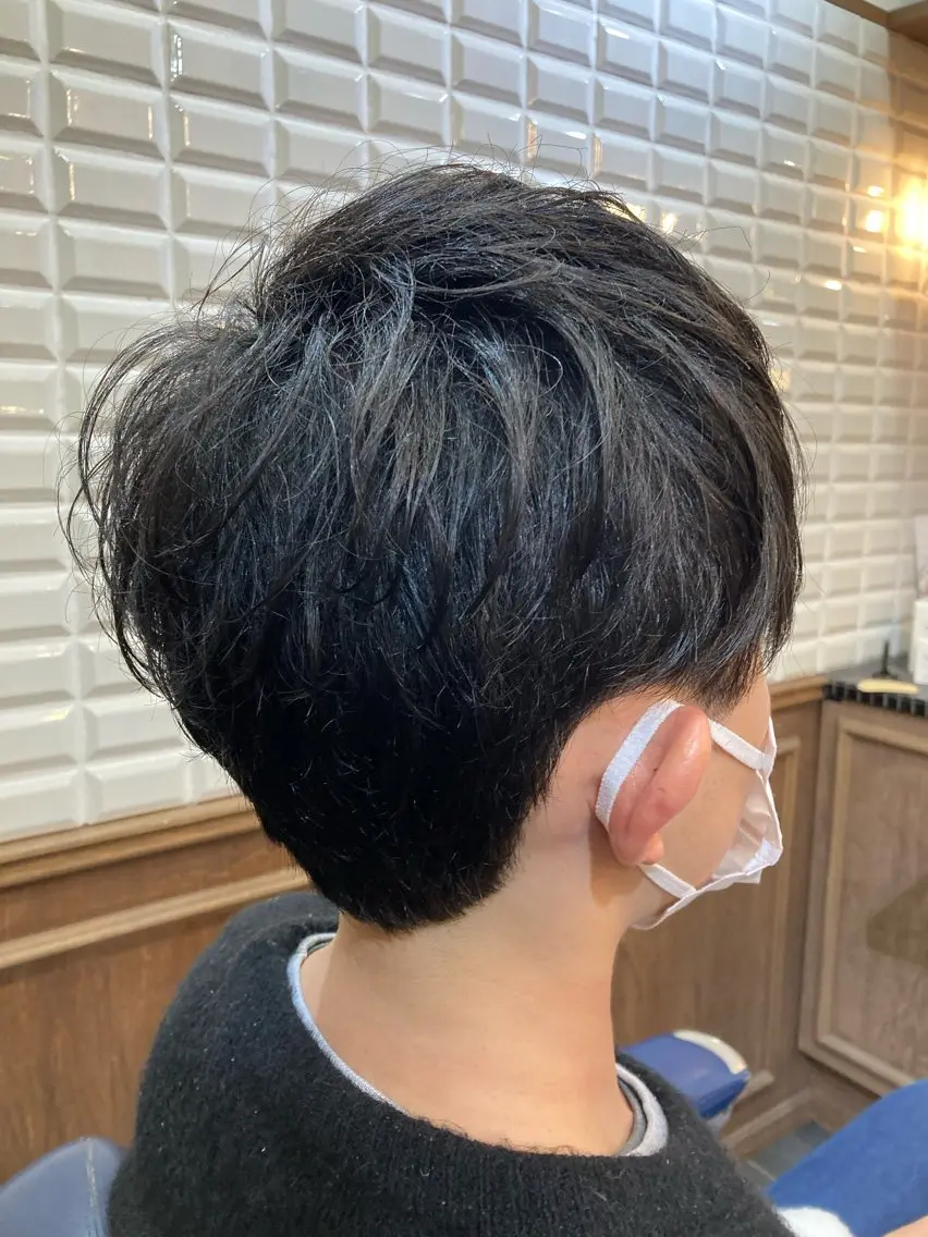 【Men’s限定★第一印象向上デザイン】カット＋オーガニックシャンプー＋眉カットの写真