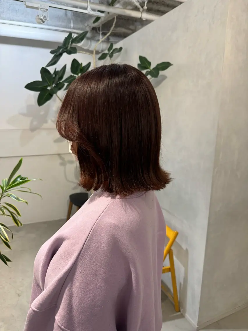 セミロング カット ヘアセット 100%可愛い顔周り 💓レイヤー/しずくのヘアスタイル