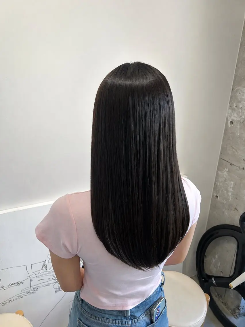 ロング パーマ 縮毛矯正 newi天王寺 keita✨のヘアスタイル