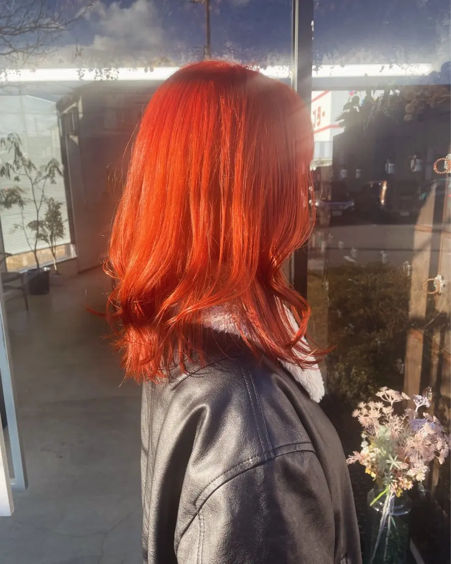 ミディアム ヘアカラー テラダ ユウシン西金沢のヘアスタイル