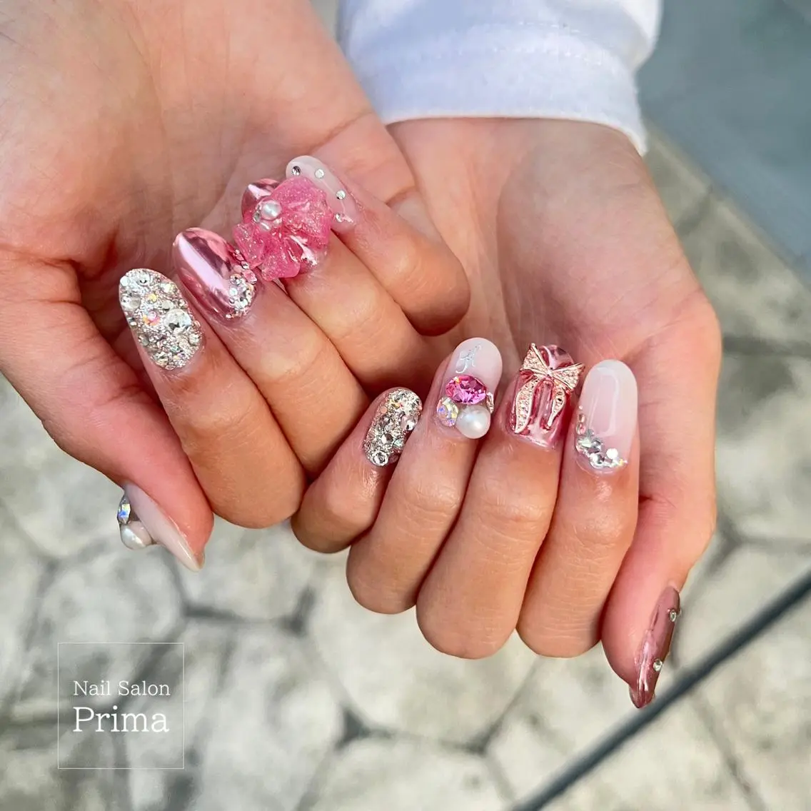 セミロング ネイル SalonPrima 西院Nail&Eyeのネイルデザイン