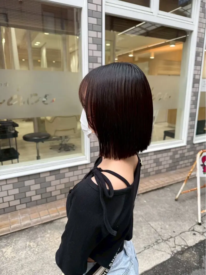 ショート カラー ブリーチ ケアブリーチ ハイライトカラー インナーカラー ボブ 堀野 由樹也のヘアスタイル