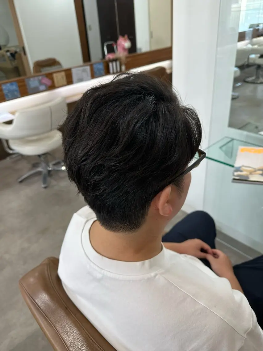 メンズ カット 我満 宏映のヘアスタイル