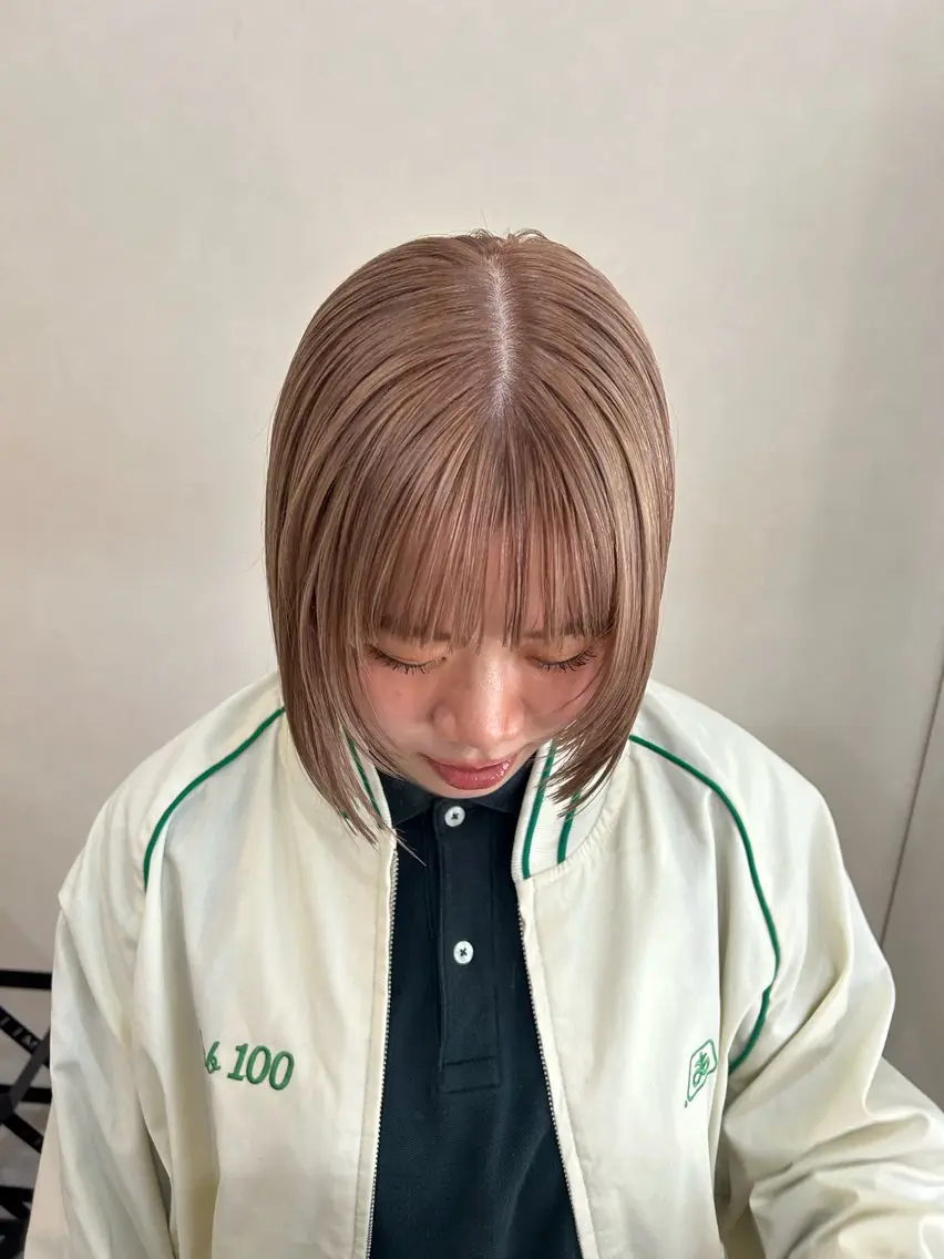 ショート カット ヘアカラー トリートメント ボブ/透明感カラー 🧸YUI❤️のヘアスタイル