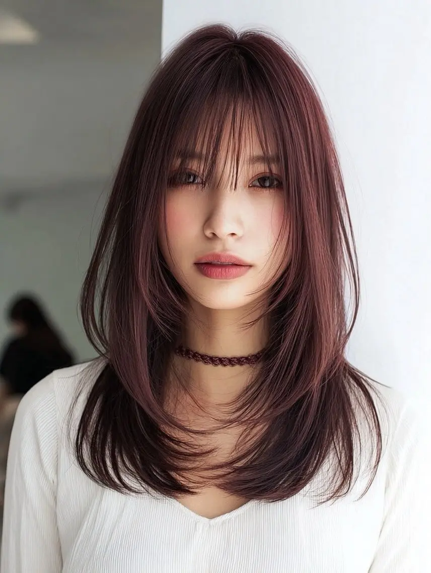 ロング カラー ヘアカラー 髪のお悩み解決✨️ 美髪縮毛🍒リオ🍒のヘアスタイル