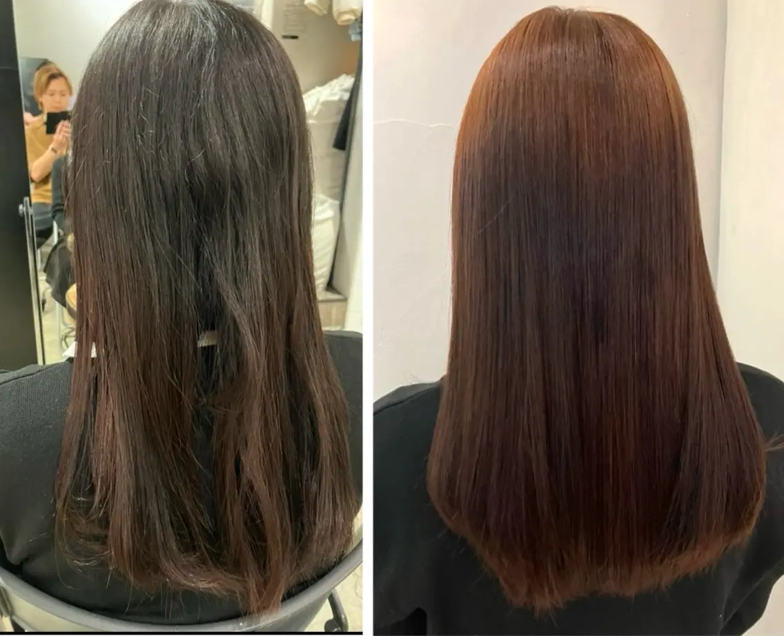 セミロング カラー ダブルカラー 髪質改善 ウルフ・ハイレイヤー 🌟ナカノ・ユウヤのヘアスタイル