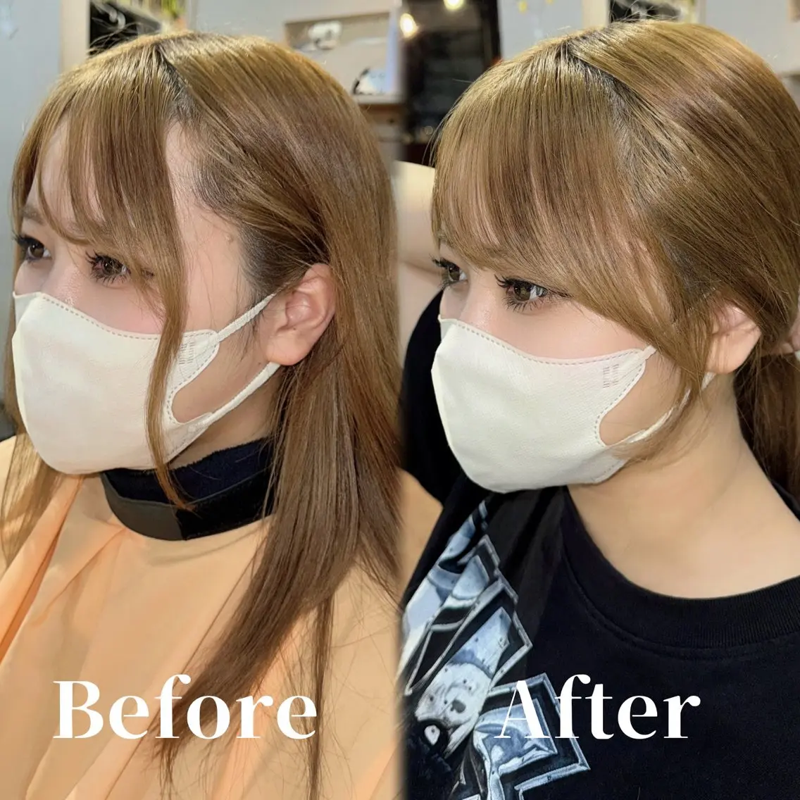 セミロング カット 【韓国レイヤー】 MITSUI🇰🇷のヘアスタイル