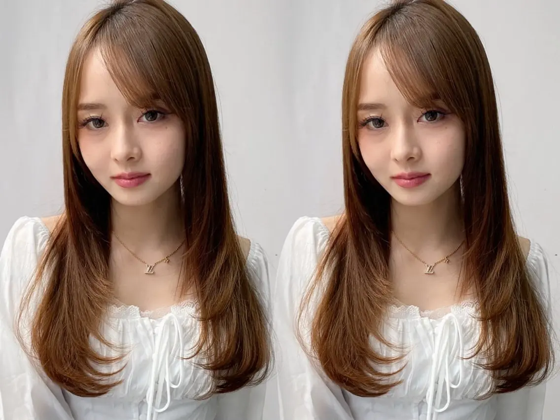 ロング カラー レイヤーカット カット ヘアカラー トリートメント レイヤー×髪質改善✨ 渋谷/佐藤侑哉のヘアスタイル