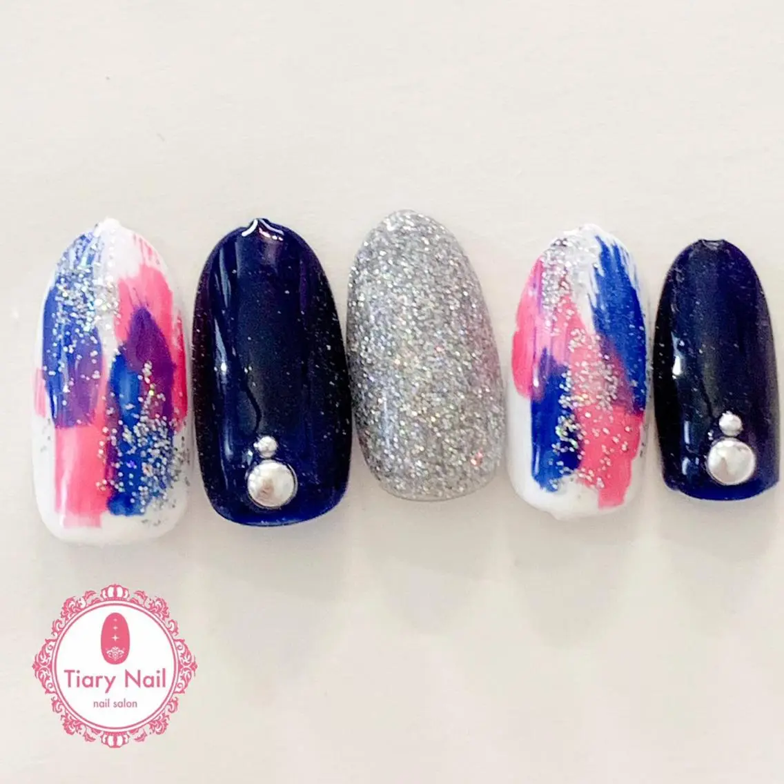 ネイル 桜ネイル 長さ出し オフィスネイル スカルプネイル シンプルネイル 💗🪽Tiary Nail🪽💗のネイルデザイン