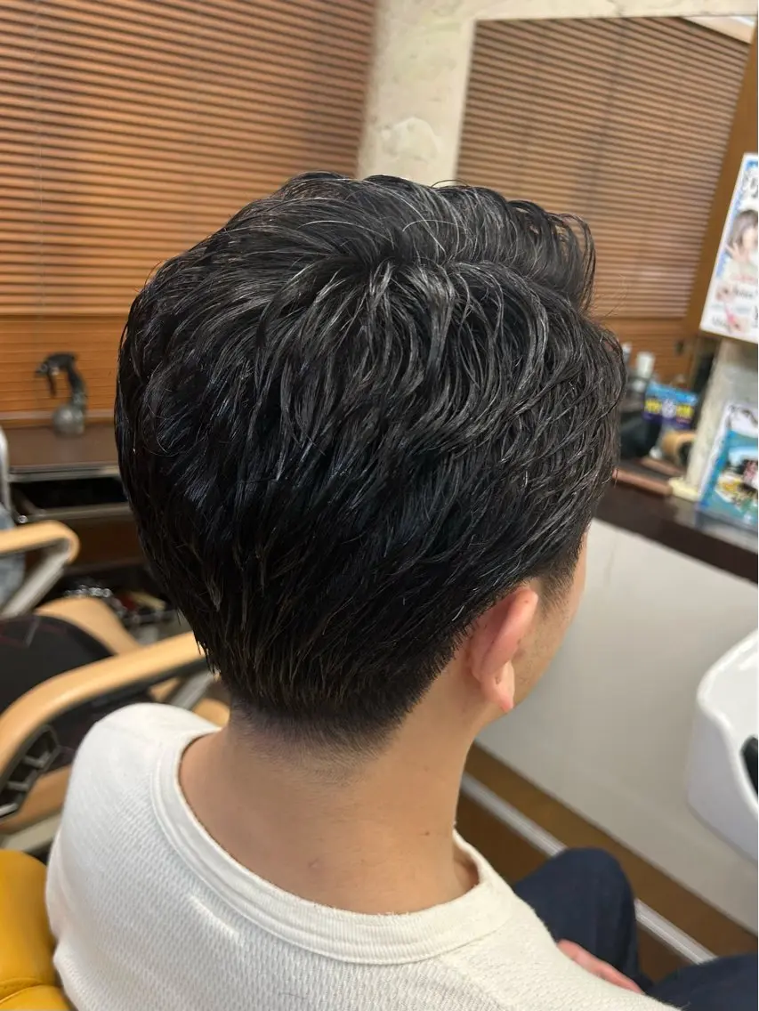 ショート パーマ メンズ メンズパーマ カット パーマ 新宿メンズカット✂︎ 能戸蒼生💈のヘアスタイル