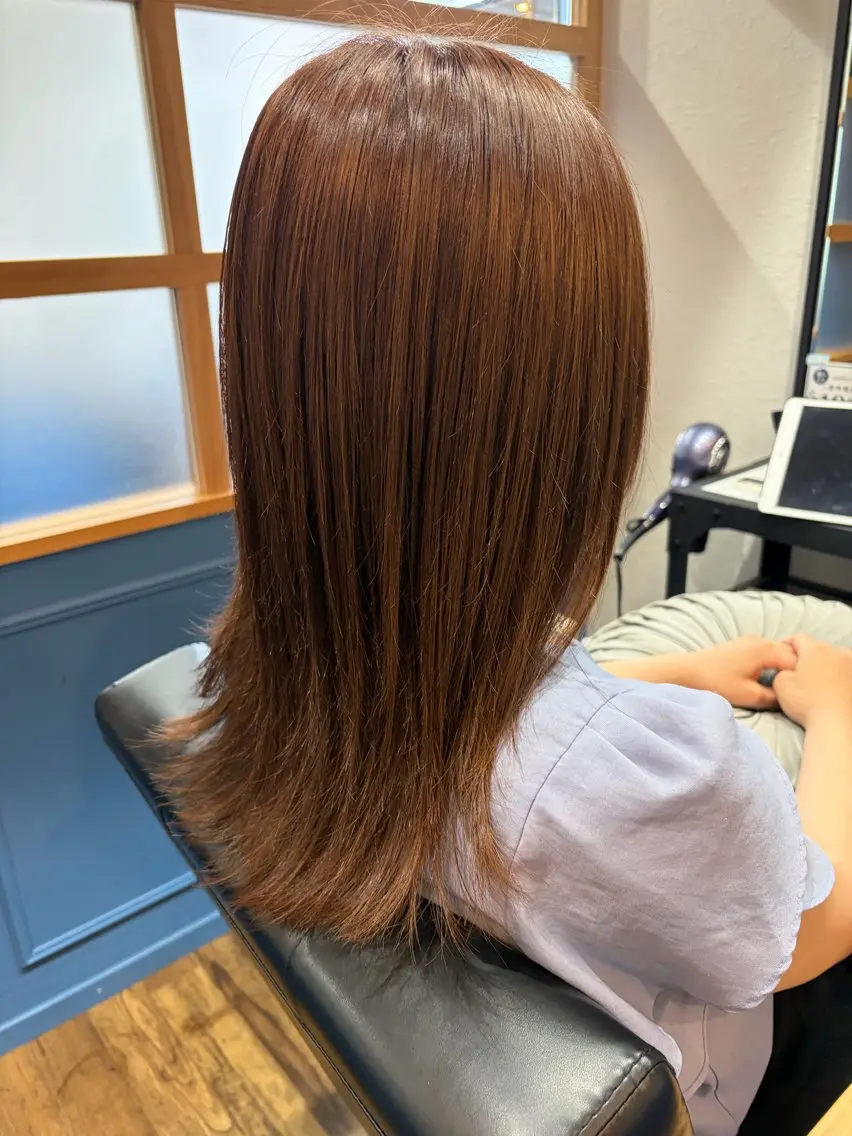 ミディアム カラー カット ヘアカラー 丹羽 優菜 🦋のヘアスタイル