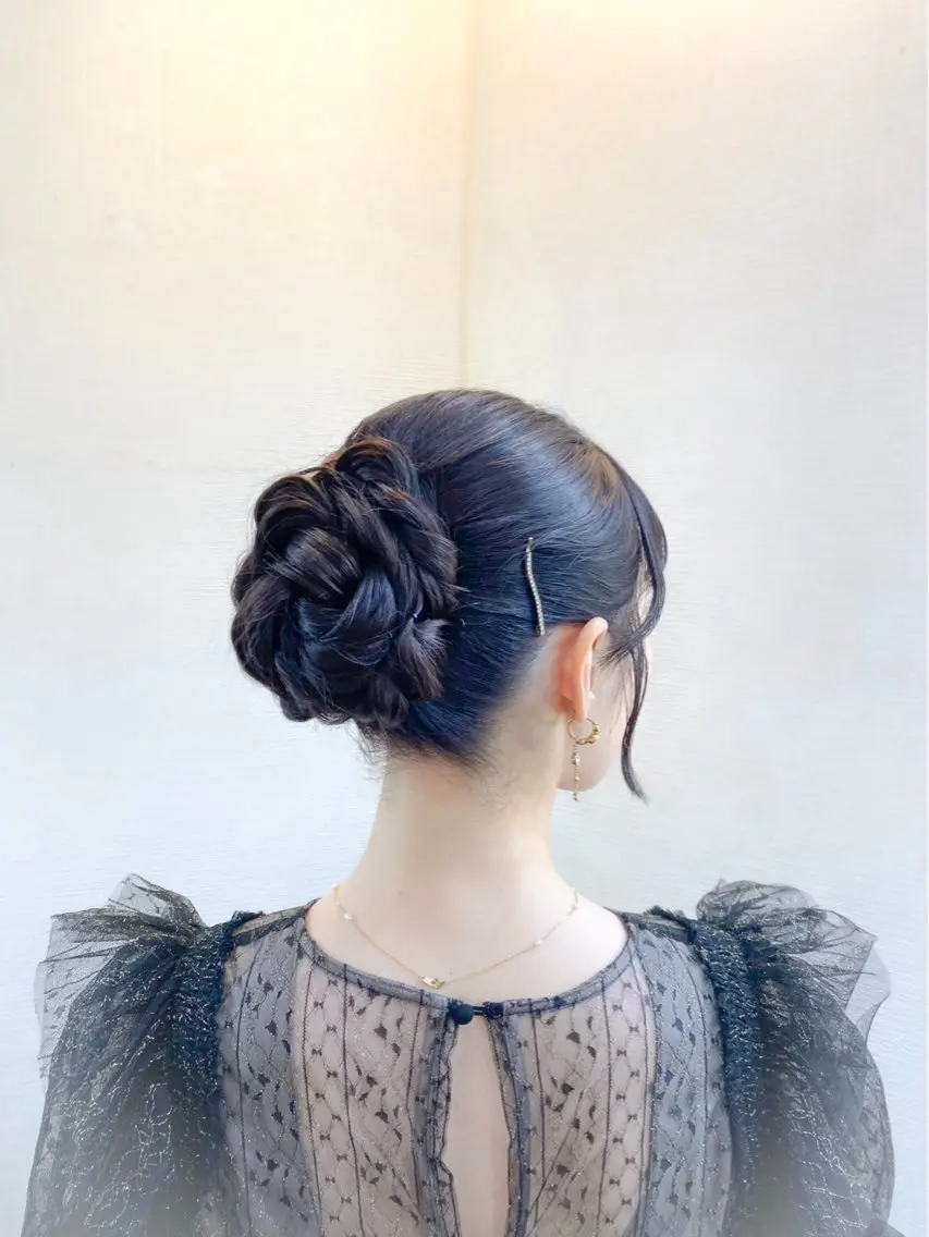 ヘアアレンジ ヘアセット hair make もりした　ゆうのヘアスタイル