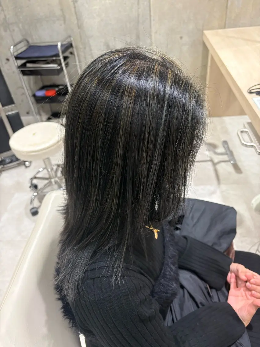 ミディアム ヘアカラー 🍀モデル募集中🍀 山田さくらのヘアスタイル