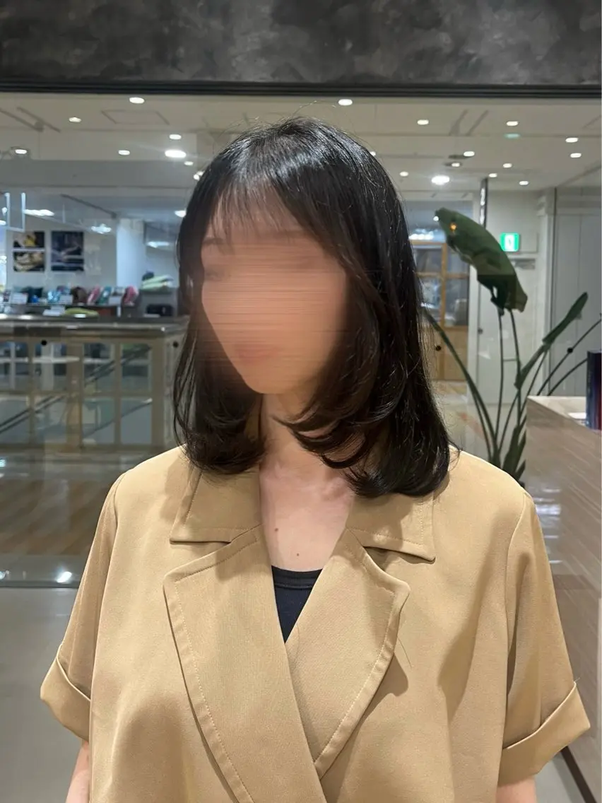 ミディアム カラー レイヤーカット カット トリートメント 暖色カラー・メンズ 🫧Harukaのヘアスタイル