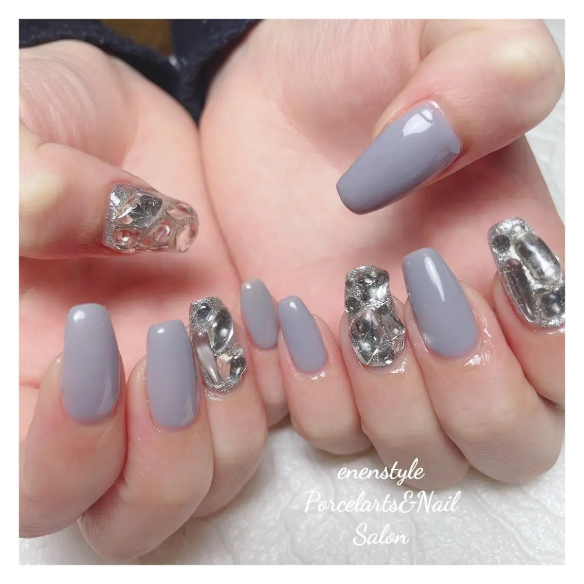 ミディアム キッズ ネイル 🐾enen style 🐾のネイルデザイン