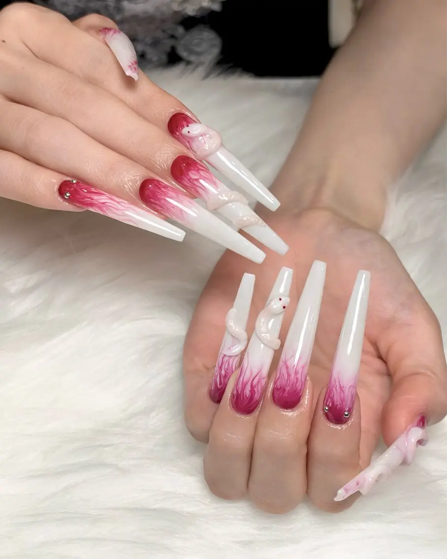 ネイル クリアネイル ドット フラッシュネイル フレンチネイル マグネットネイル ハンドネイル ハンドケア Aria Nail Beautyのネイルデザイン