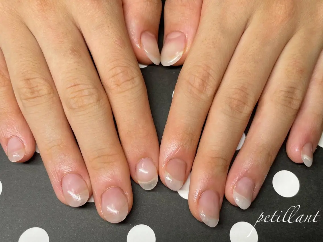 ネイル クリアネイル ジェルネイル nail salon petillantのネイルデザイン