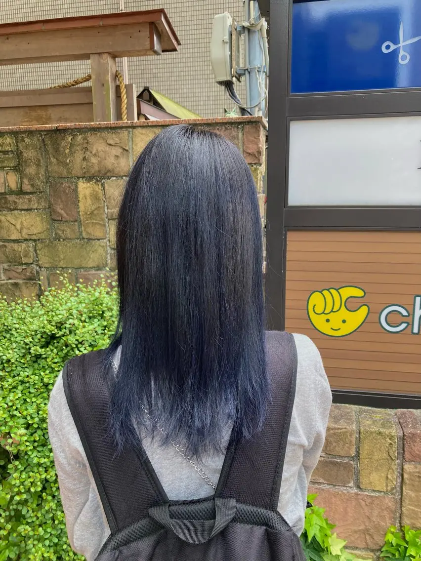カラー ブルーカラー 加茂野 緑のヘアスタイル