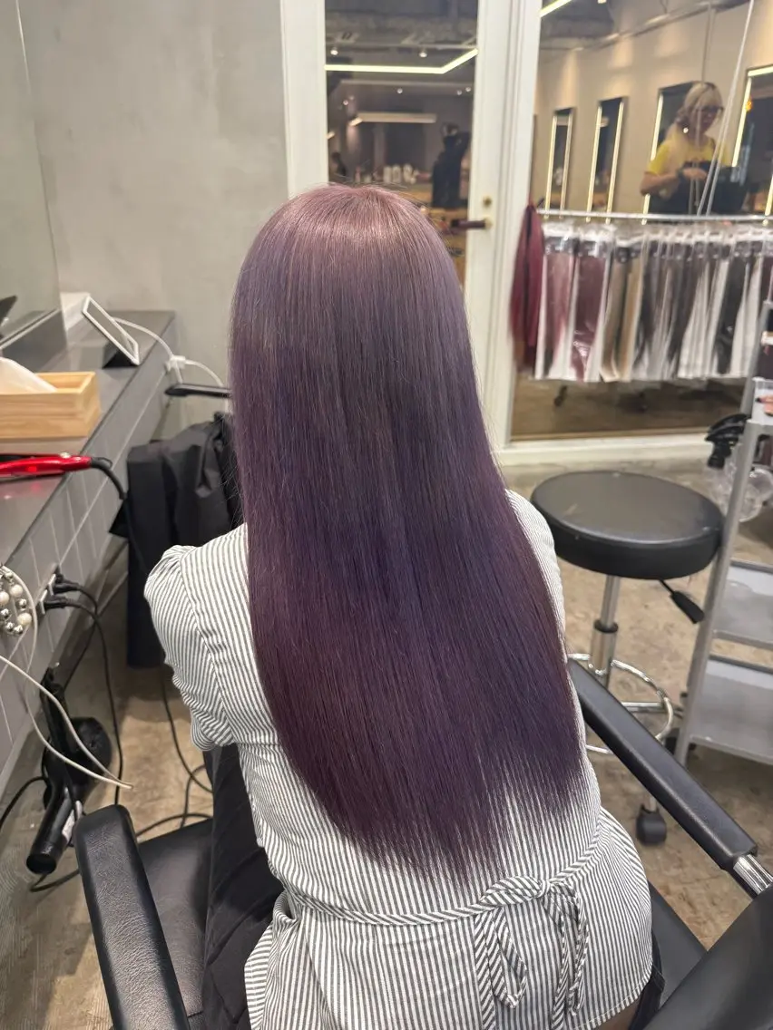ミディアム カット ヘアカラー AMI/ブリーチ/ プルエクステ💎のヘアスタイル