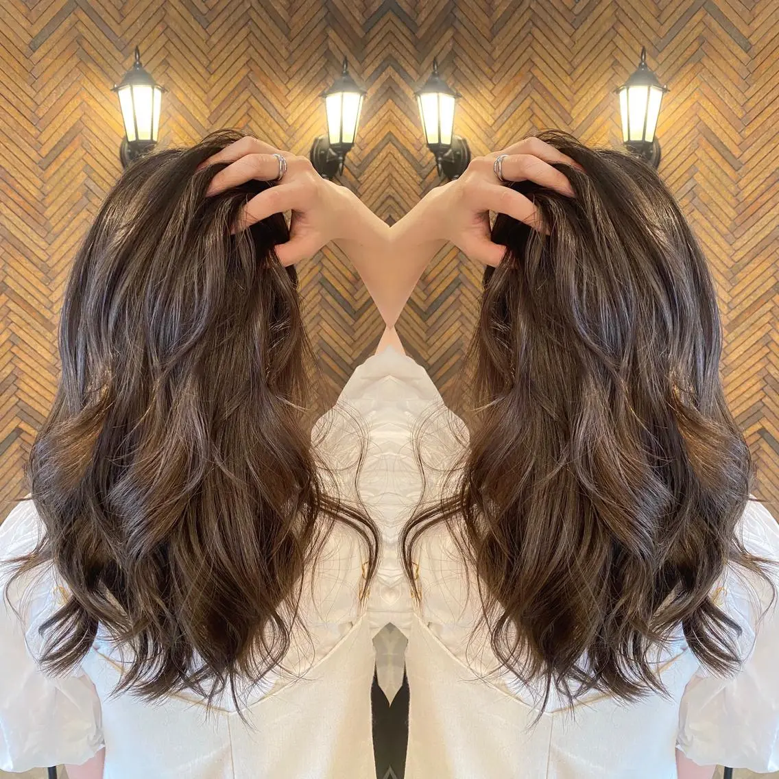 ロング カラー tocca 💜石田愛結💜のヘアスタイル
