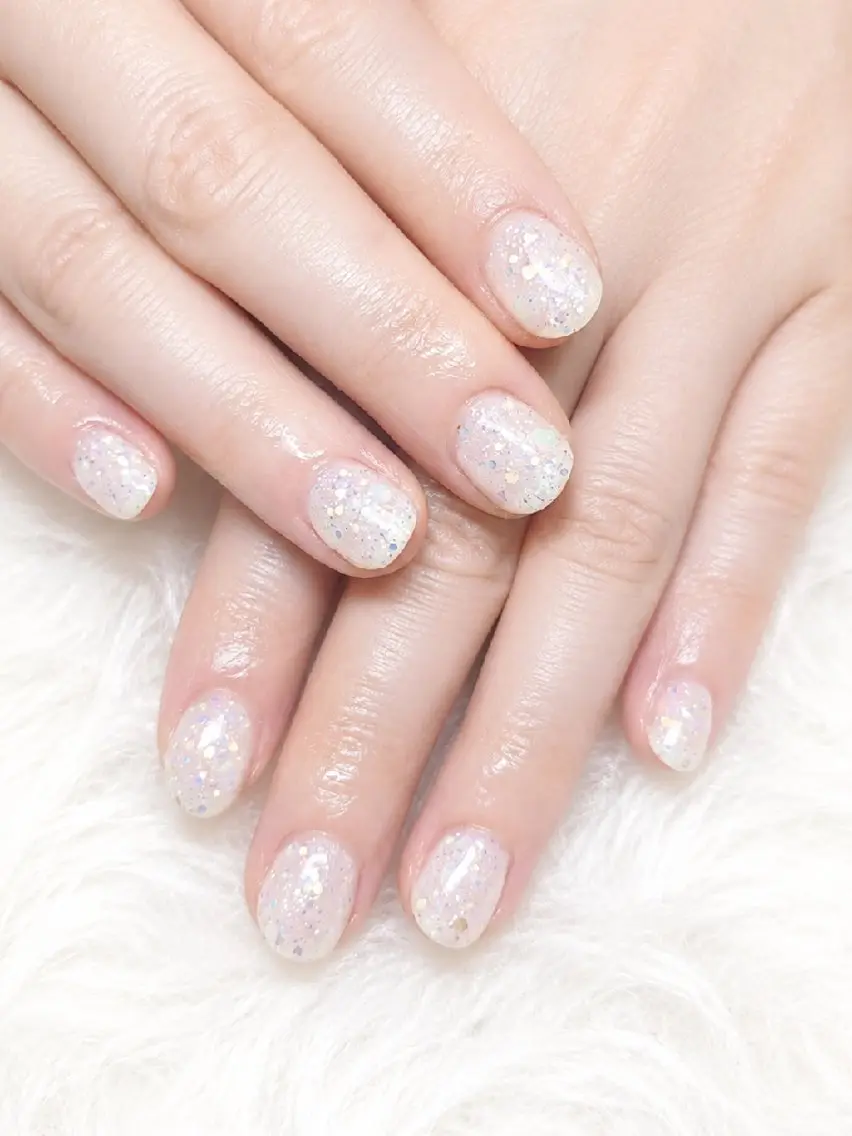 ネイル ラメ(グリッター) ハンドネイル WB,nail 🤍 KOKORO のネイルデザイン