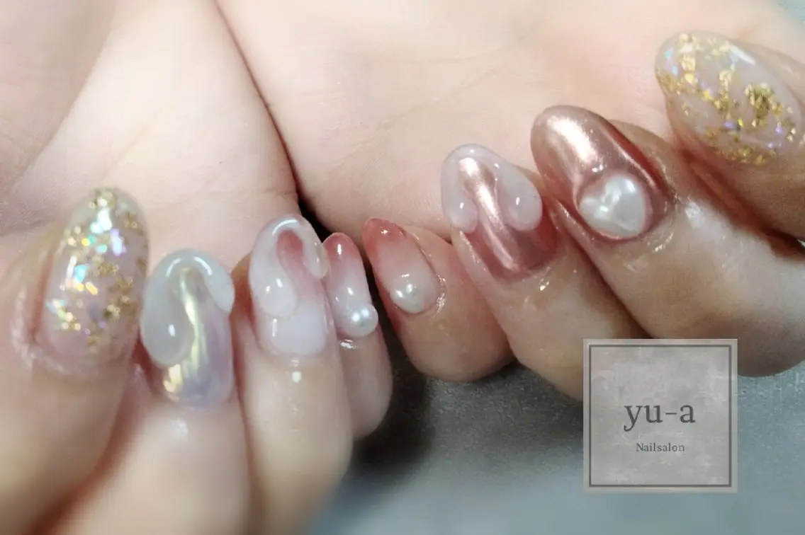 ネイル ハンドネイル フットネイル yu-a☆   柏ネイルのネイルデザイン