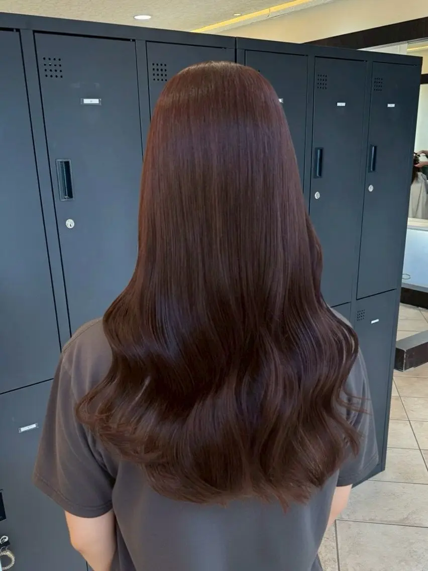 ロング カラー レイヤーカットモデ ル募集中❄️横田のヘアスタイル